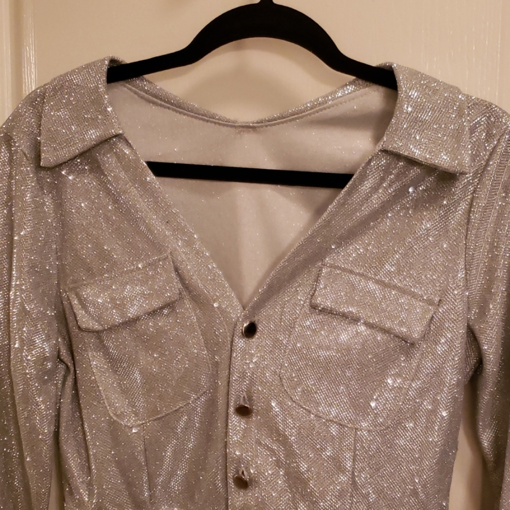 Silver Romper